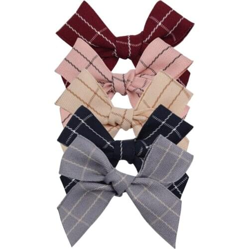 50 PCS/LOT, 2021 New Plaid Handtied Bows For DIY Hair Accessories Garment Appliques