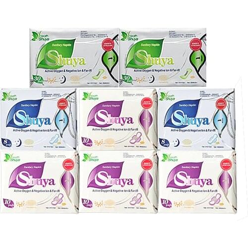 8Pack Chinese Menstrual Pads Beautiful Life Sanitary Pads Feminine Sanitary Pads Anion Sanitary Pads Shu Ya Sanitary Napkin