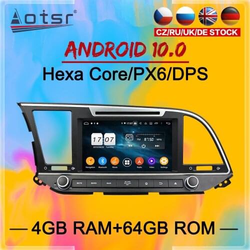 2 Din IPS Android 10 DSP Car multimedia Player For Hyundai Elantra 2015 2016 - 2018 GPS Navigation Audio Radio stereo head unit