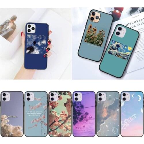 Zororong blue Pink Aesthetics songs lyrics Aesthetic Phone Case For iPhone 12 Mini 11 Pro XS Max X XR 7 8 Plus