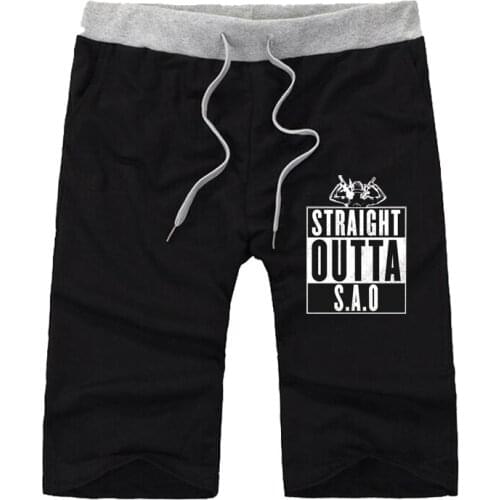 Anime Sword Art Online Cotton shorts Casual shorts women Men Cropped Pants teenagers Short Sweatpants Joggers Summer short Pants