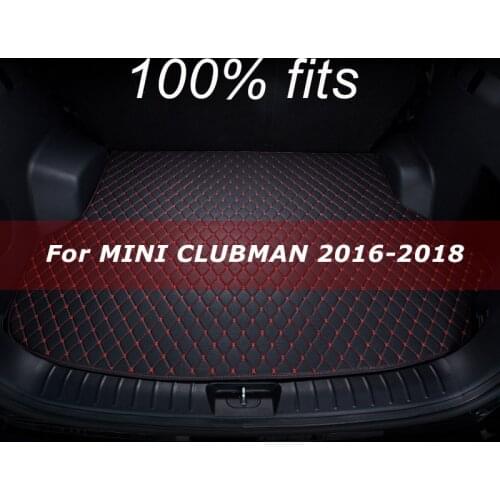 Car trunk mat for MINI CLUBMAN 2016 2017 2018 cargo liner carpet interior accessories cover