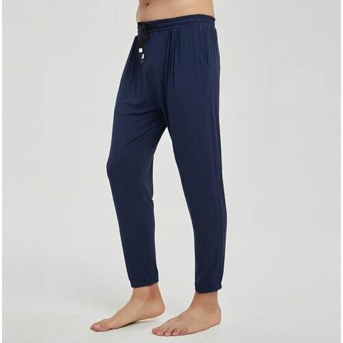 Summer Mosquito Pants Men Long Underwear Thin Modal Lounge Pants Male Pajamas Cotton Soft Sleep Bottoms Loose Mens Long Johns