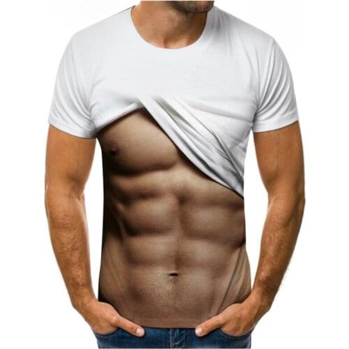 2021 summer new 3D mens T-shirt short-sleeved 3D printing T-shirt street top T-shirt mens large size free shipping