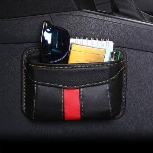 New Arrival 1PC Car Storage Bag Pocket Cage Car Seat Car Door Crack Debris Hanging Mobile Phone Storage Shelf Storage Box