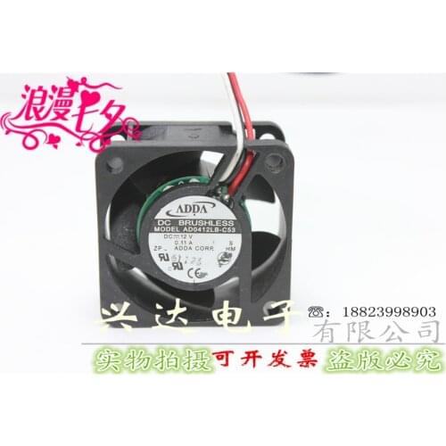 New original AD0412LB-C53 12V 0.11A 4CM 4020 3-wire cooling fan