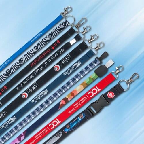 Wholesale Customized Lanyard Key Strap Safety Breakaway and Metal Clip Free Design