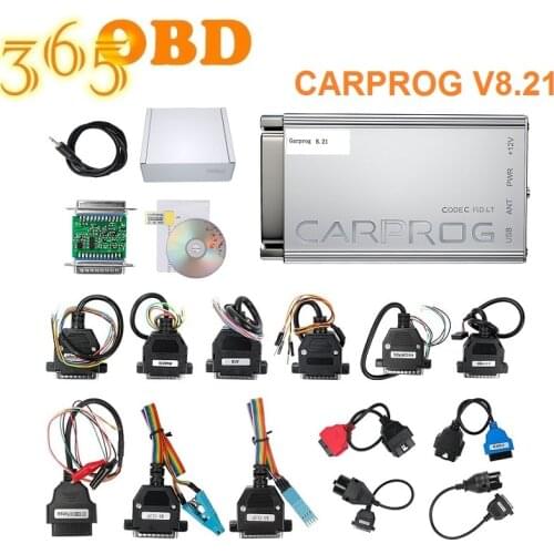 IMMO Airbag Reset Tool CARPROG V10.93 ECU Chip Tuning Programmer Free Keygen V8.21 Car Repair Tool With All 21 Adapters
