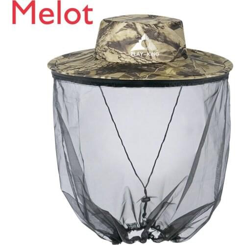Outdoors Fishing Hat Mosquito Hat Mens Fishing Bee Farmer Hat Breathable and Dustproof Sun Protection Hat Foldable Sun Hat