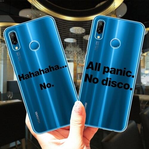 Silicone Case For Huawei P40 Lite E Pro Fashion Words English Quotes Slogan Clear Soft TPU Cover For Huawei P10 P20 P30 Lite Pro