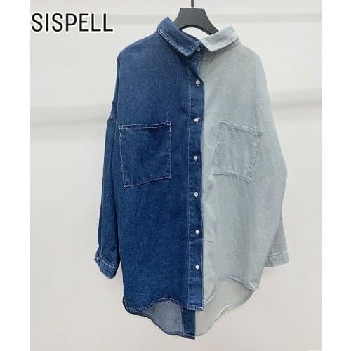 Женские рубашки оверсайз SISPELL China At AliExpress