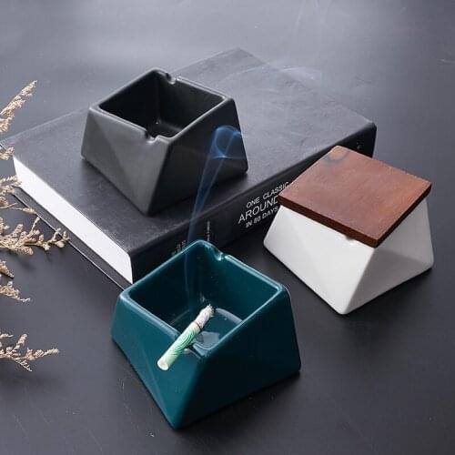 Nordic Creative Cigar Ashtray Ceramic Smoke Ashtray Irregular for Home Bar Table Office Shape Material Model Number Type