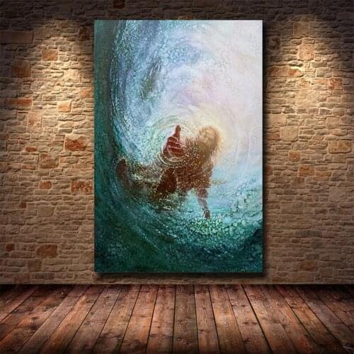 Jesus God Modern Poster Creativity Artwork Canvas Painting Posters and Prints Wall Art Pictures for Living Room Home Decoration