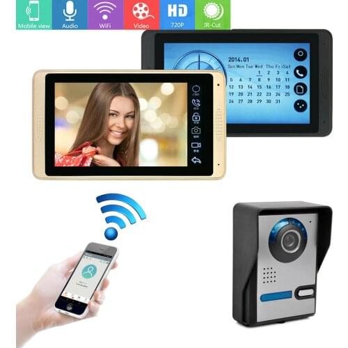 SmartYIBA Wifi Smart Visual Intercom IR-CUT HD Camera IP Doorphone Night View Video Doorbell Ring Video Door Phone Doorbell kits