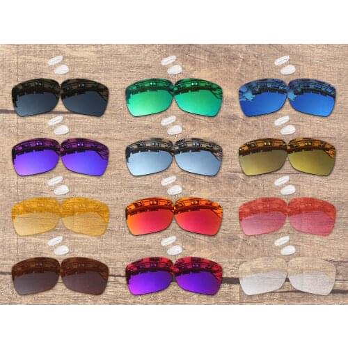 Vonxyz 20+ Color Choices Polarized Replacement Lenses & Nose Pads for-Oakley Deviation OO4061 Frame
