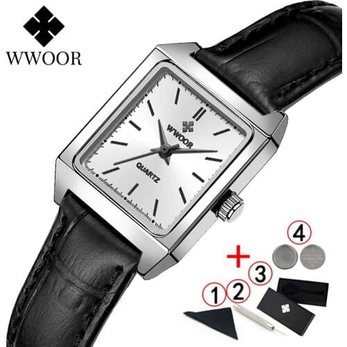 Женские часы с кожаным ремешком Wwoor China At AliExpress