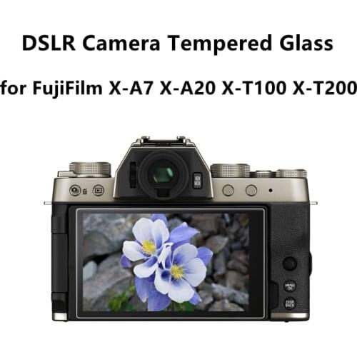 2PCS Fuji XT200 XT100 XA7 XA20 Camera 9H Camera Tempered Glass for FujiFilm X-T100 X-T200 X-A7 X-A20 LCD Screen Protector Film
