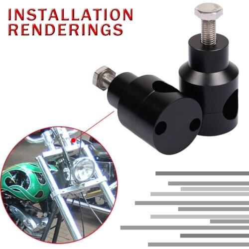 25mm 22mm 7/8“ Motorcycle Handlebar Clamp Riser Adjuster Handle Bar Round Mount Clamps For Harley Sportster XL 1200 Iron XL 883