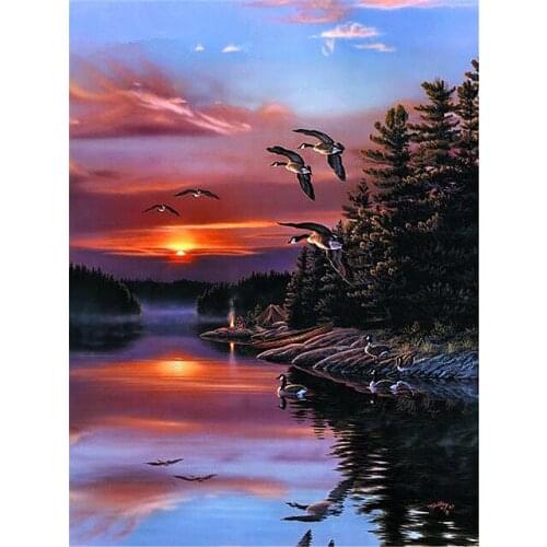 A7345 11CT/14CT/18CT/25CT/28CT tree patterns Counted Cross Stitch DIY Cross Stitch Kits Embroidery Needlework Sets