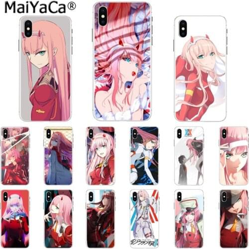 MaiYaCa Darling in the Franxx ZERO TWO Custom Photo Phone Case for iphone SE 2020 11 pro 6S 6plus 7 7plus 8 8Plus X Xs MAX 5S XR
