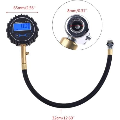 Digital Tire Pressure Gauge 200 Psi with Deflation function for t.u.k. Car, Bike M89B