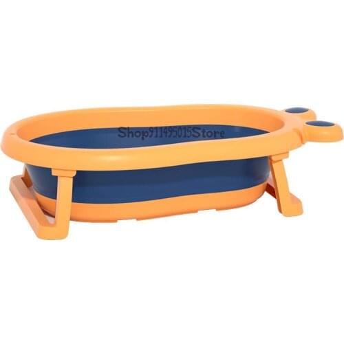 Baby Bathtub Newborn Baby Folding Bath Tub Sit And Lying Household Large Child Bathing Bucket