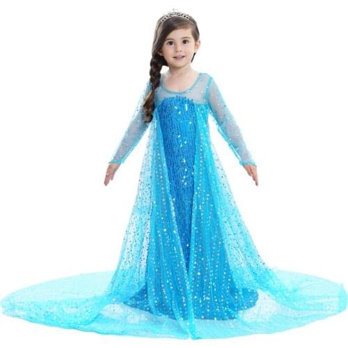 Summer Christmas Sequins White Party Dress Girl Halloween Kid Dresses for Girl Children Cosplay Princess Dress Costume 10 Years