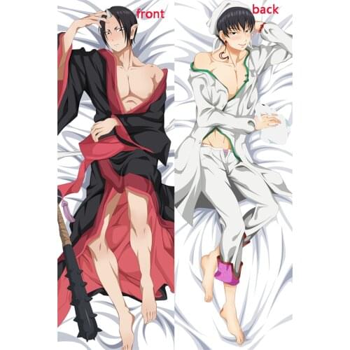 Hoozuki no Reitetsu Hakutaku Anime Two-sided Printed Body Pillow Case Cover Cosplay Prop Decor Collection for Boy Girl 1pcs