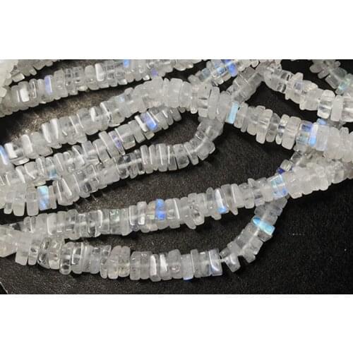 Moonstone square roundel 4-4.5mm AAA for DIY jewelry making loose beads 40CM FPPJ wholesale nature gemstone