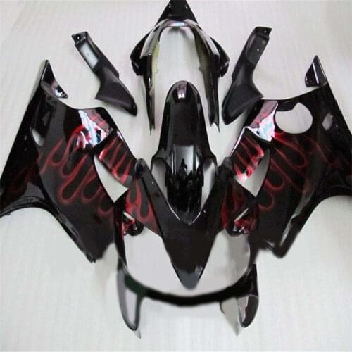 Injection mold On Sale!! red flames black Fairing for CBR600 04-07 CBR600 F4I 2004-2007 CBR 600 F4I 04 05 06 07 Toiletry kits