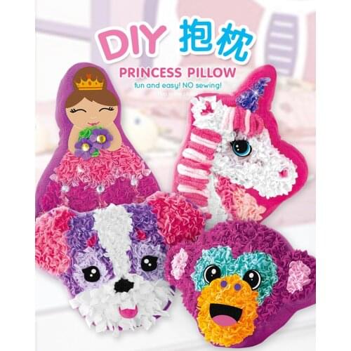 DIY Material Package Kids Arts&Crafts Making Children Pillow Plush Toys Handmade Unicorn Plush Parent-Child Interactive Toys