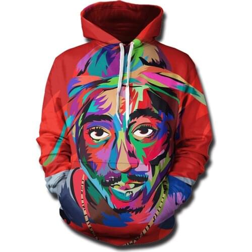Cloudstyle 2021 New 3D Hoodies Men Camouflage Rapper 2pac 3D Print Hipster Crewneck Longsleeve Tops Fashion Hoody Pullovers