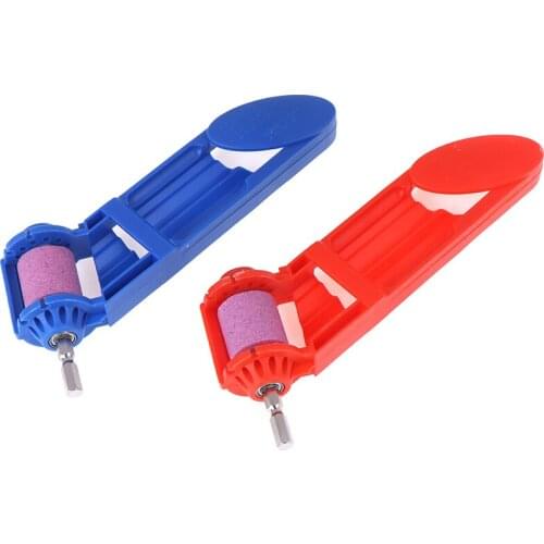 New One Set Portable Drill Bit Sharpener Corundum Grinding Wheel For Grinder