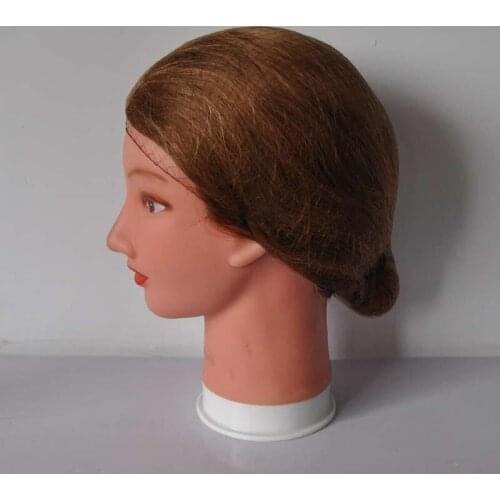 Disposable hairnet 20inch brown color