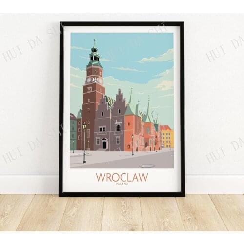Wroclaw Print Poland Travel Poster | Wall Art | Travel Poster | Artwork | Art Print Gift Idea