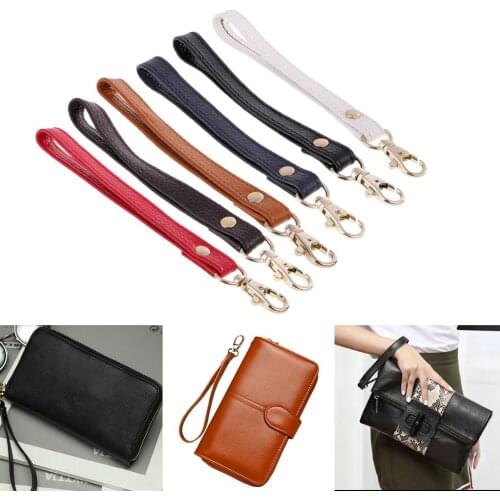 Genuine Leather Replacement Wrist Strap Handle For Clutch Wristlet Purse Handbag