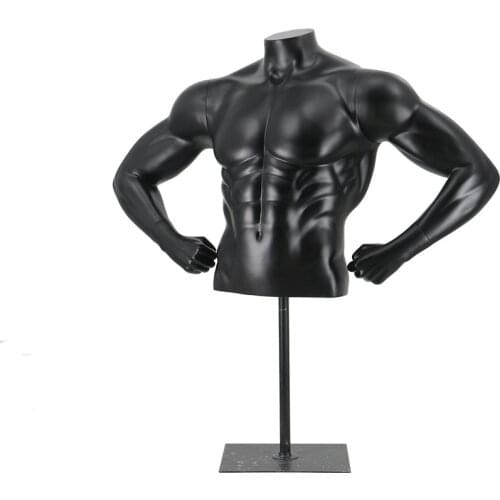 Sport Muscle Mannequin Man Model Muscle Sports Model Black Color