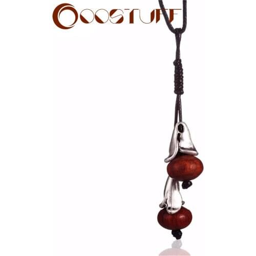 Vintage jewelry Choker Necklaces Women Statement necklaces & pendants Wood Beads Pendant Woman necklace collares colar collier