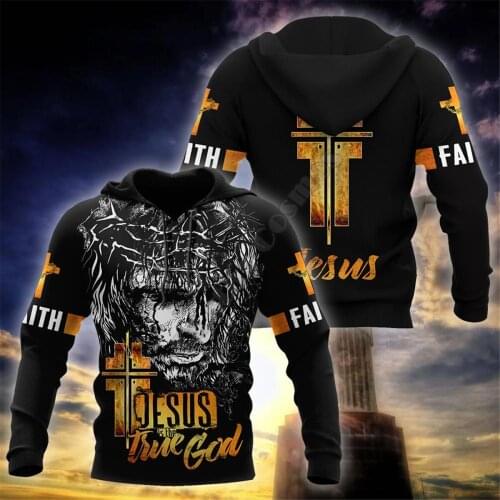 PLstar CosmosPremium Christian Jesus hoodies Fashion Pullover 3D Printed Zip Hoodies/Sweatshirts women for men drop shipping