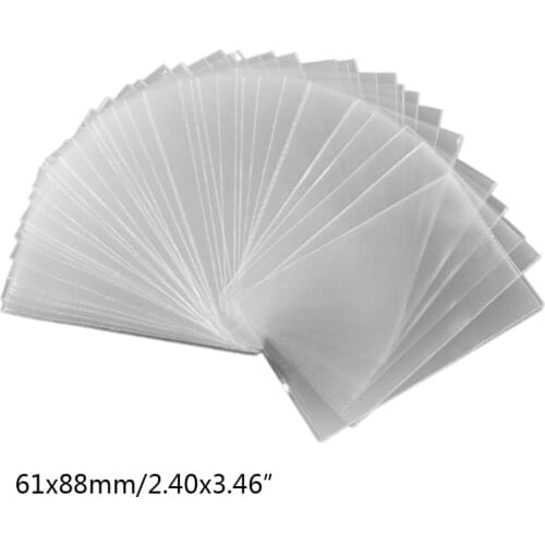 100Pcs/Lot Protector Card Sleeves Clear Board Game Card Case Poker Cards Protector Protective Case Cover Set