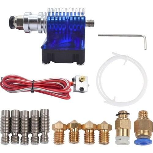 1 Set New 3D Printer V6 J head Hot End 1.75mm Filament Bowden Extruder Nozzle 0.4mm 3D Printer Parts Accessories