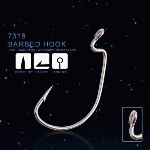 10PCS / Set High Carbon Maruseigo Fishing Hook Fish Jig Hook Japan Carp Hook Fishing Circle Hooks Fly Fishing Tackle