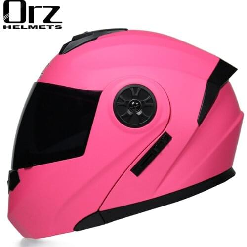 2021 Professional Racing Helmet Modular Dual Lens Motorcycle Helmet Full Face Safe Helmets Casco Capacete Casque Moto S M L