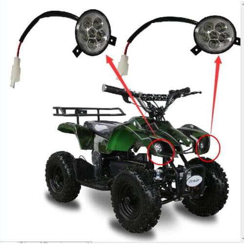 2x Head Light Headlight For 50cc 110cc 125cc 150cc 200cc ATV Quad Buggy Go Kart