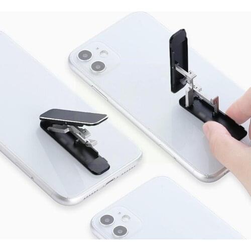 Aluminum Portable Folding Desktop Stand Mobile Phone Cradle Bracket Mini Mount Holder Universal Stand For Cellphone Size De V0P7