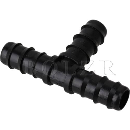 BQLZR 20 x Tee Hose Joiner Barbed T Bar Connector Pipe Fitting Irrigation 15.5mm