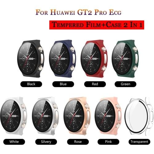 PC Watch Case For Huawei Watch GT 2 Pro Ecg Protective Cover Full Screen Protector Shell For Huawei GT2 Pro Ecg Cases Edge Frame