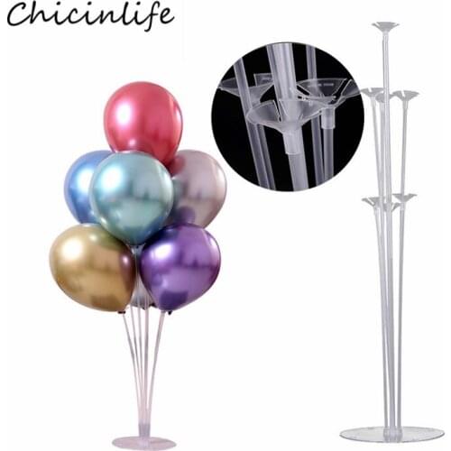 Chicinlife Plastic Balloon Stand Stick Holder Wedding Birthday Party Decoration Balloon Chain link Table Balloon Supporting Rod