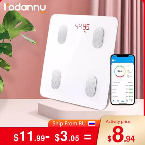 Fashion Body Fat Scale Smart Bluetooth Bathroom Weight Scale Health Monitoring Wireless Digital BMI Body Composition Analyzer
