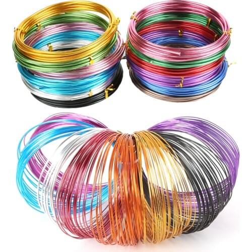 Diy color aluminum wire 2.5/2.0/1.5/1mm aluminum wire jewelry process material wire soft aluminum wire aluminum wire